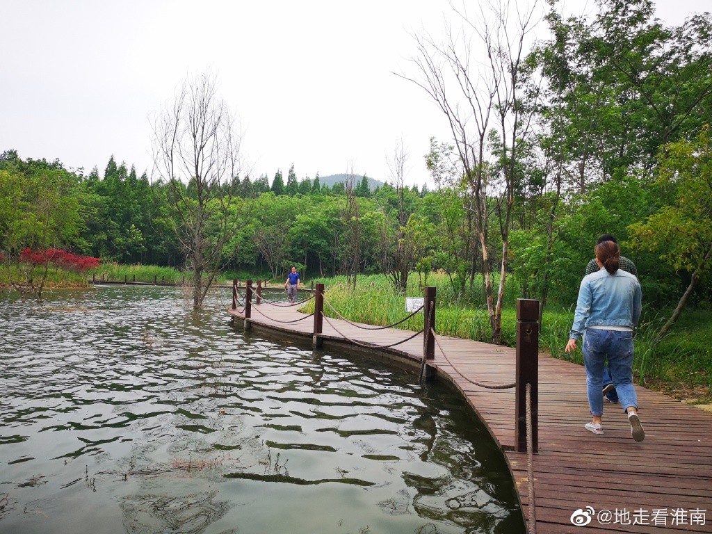 图说淮南 淮南大通区湿地公园,位于淮南市的东南方,坐落于舜耕山麓