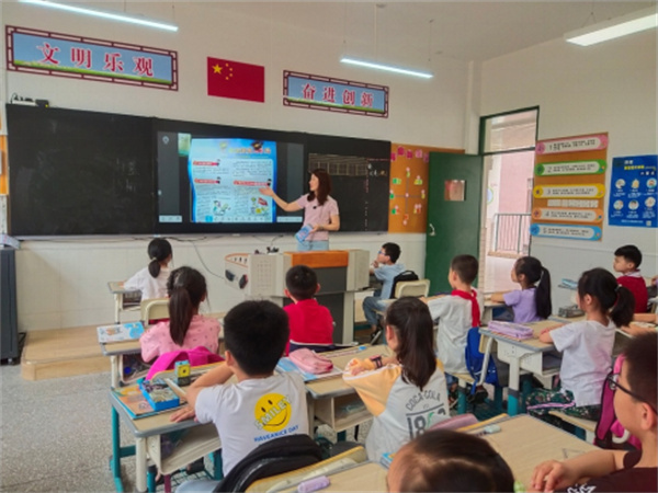 淮南大通区瀚城小学开展防范非法集资宣传月活动