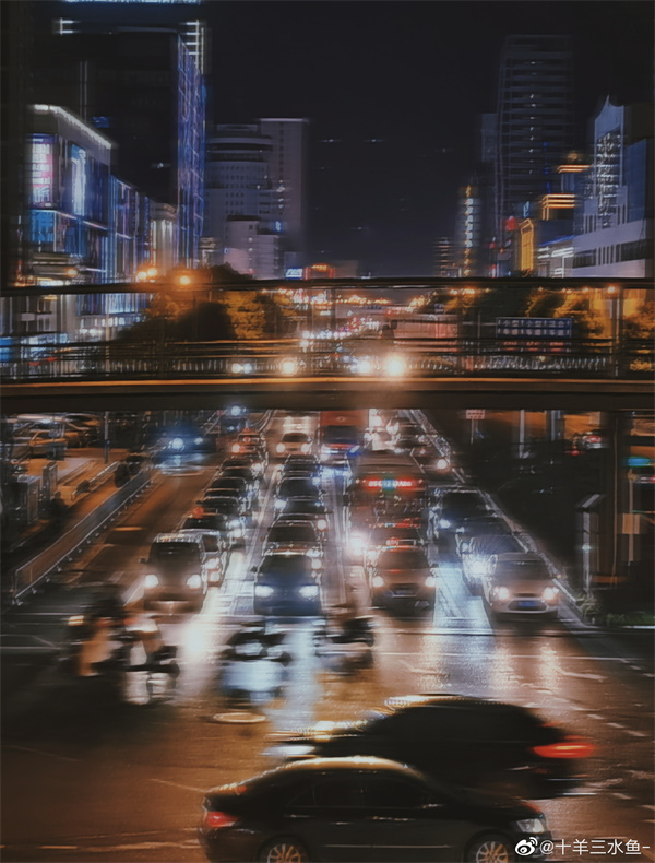 【图说淮南】——淮南车水马龙的夜路