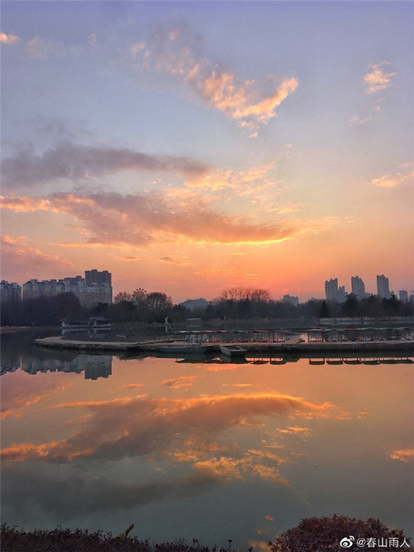 【图说淮南】——公园绝美落日