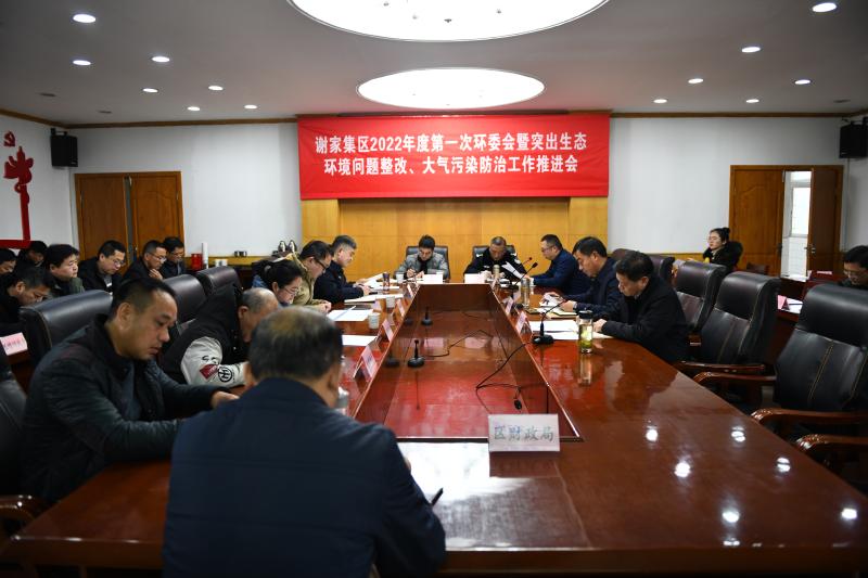 淮南市谢家集区召开第一次环委会暨突出生态环境问题整改、大气污染防治工作推进会