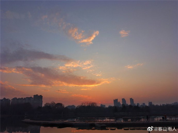 【图说淮南】——公园超美的落日