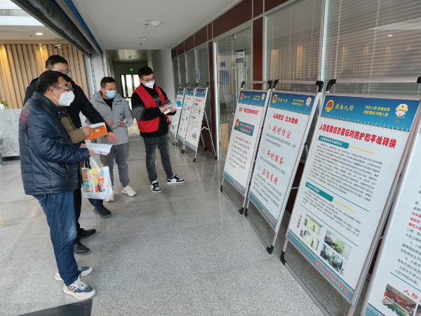 淮南高新区开展人防宣传教育“五进”活动