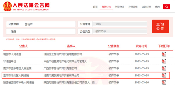 重磅！淮南又有房企宣布破产……
