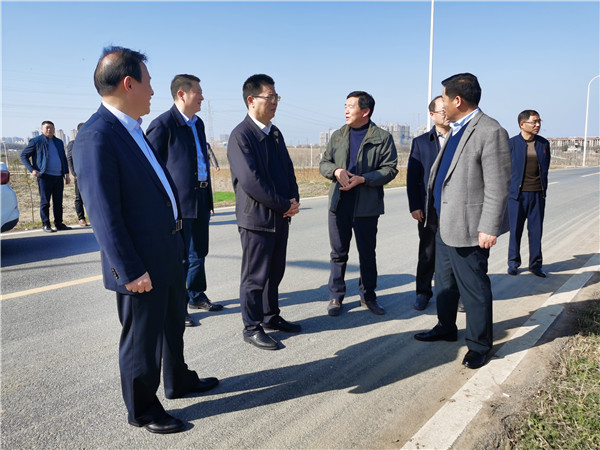 淮南市人大常委会副主任沈斌调研植树造林工作