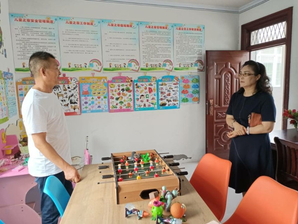 淮南市田家庵区妇联实地调研农村妇女儿童阵地建设