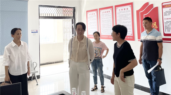 淮南市大通区副区长魏颖颖调研基层退役军人服务站标准化建设